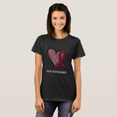 Leopard Heart Port Wine Stain Birthmark Awareness T-shirt (Voorkant volledig)