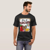 Leopard Heart Pre-K Leerleraar Leer Schoo T-shirt (Voorkant volledig)