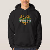 Leopard Heart Pset Gnomes St. Patricks Day Shamro Hoodie (Voorkant)