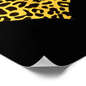 Leopard Heart Valentines Girlfriend Boyfriend Gift Poster (Hoek)
