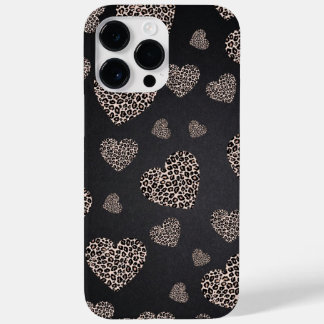 Leopard Hearts Case-Mate iPhone 14 Pro Max Hoesje
