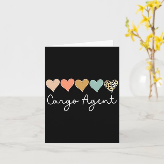 Leopard Hearts Matching Valentines Day For Cargo  Kaart (Gele Bloem)