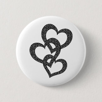 Leopard Hearts Ronde Button 5,7 Cm