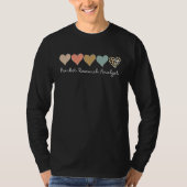 Leopard Hearts Valentine's day for Market Research T-shirt (Voorkant)