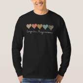Leopard Hearts Valentine's day for Team Computer P T-shirt (Voorkant)