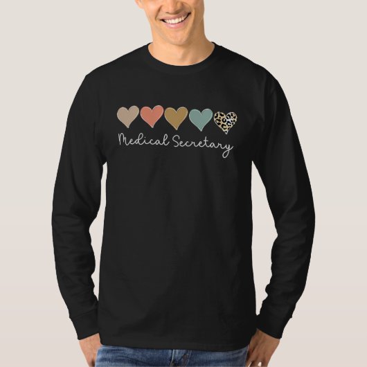 Leopard Hearts Valentine's day for Team Medical Se T-shirt (Voorkant)
