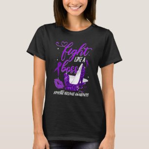 Leopard heels vecht als een brutaal huiselijk gewe t-shirt