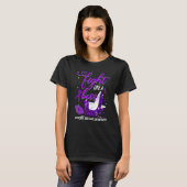 Leopard heels vecht als een brutaal huiselijk gewe t-shirt (Voorkant volledig)