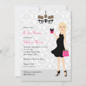 Leopard Heet Roze Zwanger Moeder Baby shower Kaart (Voorkant)