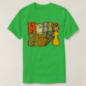 Leopard Hello Fall Fun Pumpkin Patch Fall Lover Au T-shirt (Design voorkant)