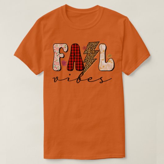 Leopard Herfst Vibes Pumpkin Sason Happy Herfst T-shirt (Design voorkant)