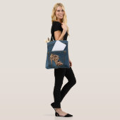 Leopard High Hiel & Blue Jean Pattern Pocket Jean. Tote Bag (Op model)