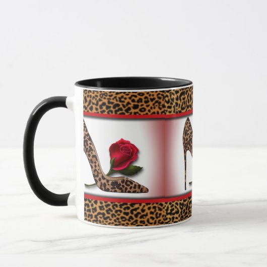Leopard High Hiel & Red Rose Mok (Links)