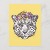Leopard Hippie Chic Briefkaart (Voorkant)