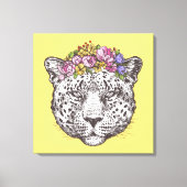 Leopard Hippie Chic Canvas Afdruk (Voorkant)