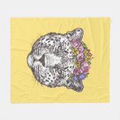 Leopard Hippie Chic Fleece Deken (Voorkant (Horizontaal))