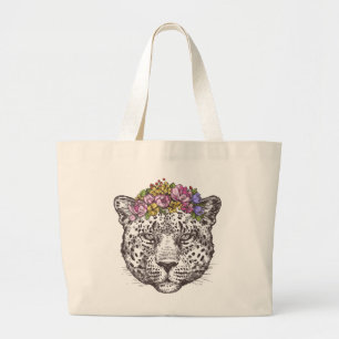 Leopard Hippie Chic Grote Tote Bag
