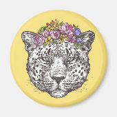 Leopard Hippie Chic Magneet (Voorkant)