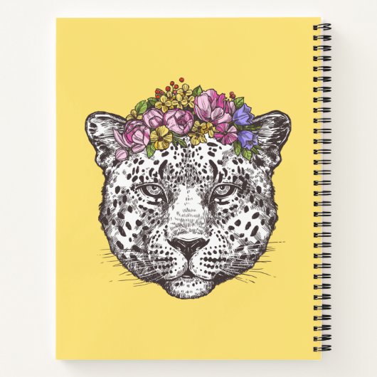 Leopard Hippie Chic Notitieboek (Achterkant)