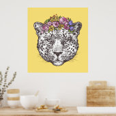 Leopard Hippie Chic Poster (Keuken)