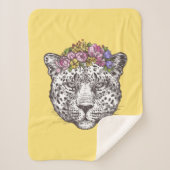 Leopard Hippie Chic Sherpa Deken (Voorkant)