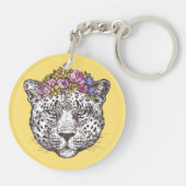 Leopard Hippie Chic Sleutelhanger (Achterkant)