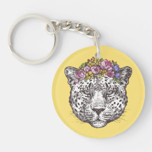 Leopard Hippie Chic Sleutelhanger