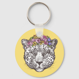 Leopard Hippie Chic Sleutelhanger