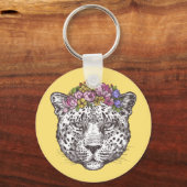 Leopard Hippie Chic Sleutelhanger (Voorkant)