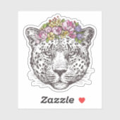 Leopard Hippie Chic Sticker (Vel)