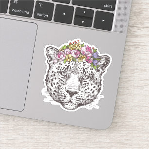 Leopard Hippie Chic Sticker