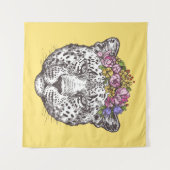 Leopard Hippie Chic Wandkleed (Voorkant (horizontaal))