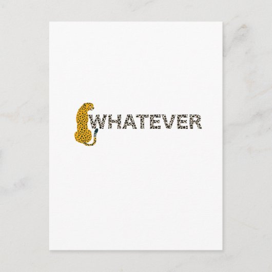 Leopard, hoe dan ook, Leopard Print, grappige hips Briefkaart (Voorkant)