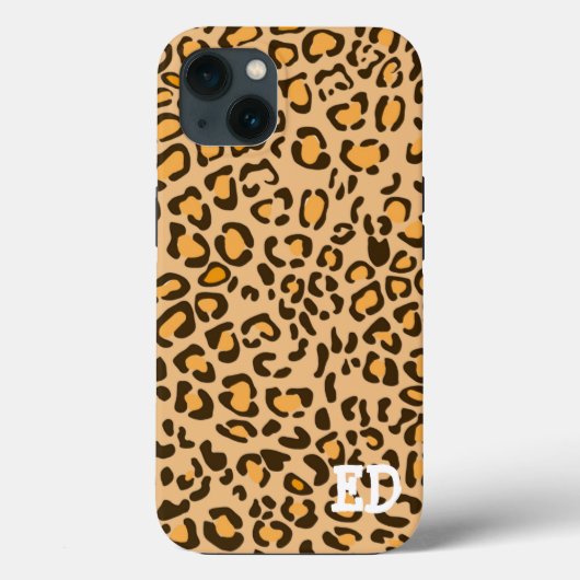 LEOPARD Hoesje-Mate iPhone CASE (Achterkant)