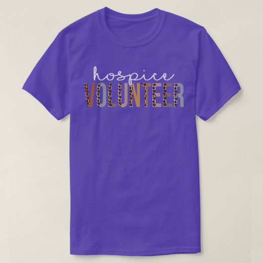 Leopard Hospice Volunteer Appreciation health T-shirt (Design voorkant)