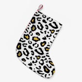 Leopard-huid naadloos patroon kleine kerstsok (Voorkant (Hangend))
