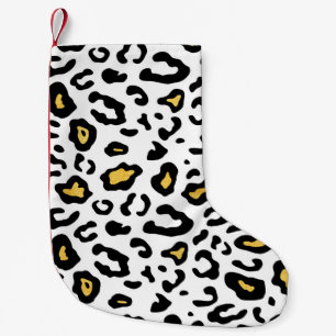 Leopard-huid naadloos patroon kleine kerstsok