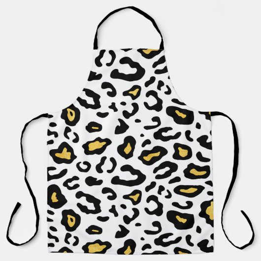 Leopard-huid naadloos patroon schort (Voorkant)