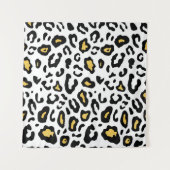 Leopard-huid naadloos patroon wandkleed (Voorkant (horizontaal))