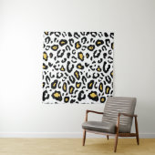 Leopard-huid naadloos patroon wandkleed (In Situ (horizontaal))