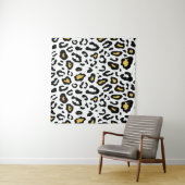 Leopard-huid naadloos patroon wandkleed (In situ)