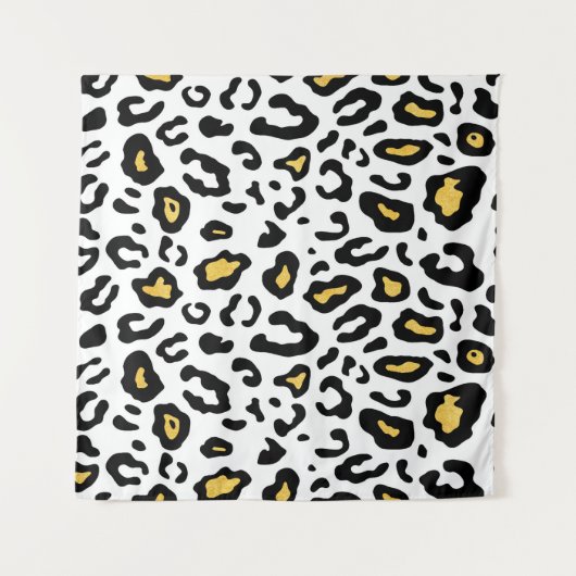 Leopard-huid naadloos patroon wandkleed (Voorkant)
