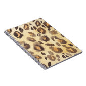 Leopard huidimitatie, waterverf abstract. notitieboek (Rechterzijde)