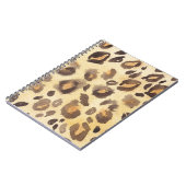 Leopard huidimitatie, waterverf abstract. notitieboek (Linkerzijde)