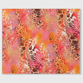 leopard-huidweefsel,abstract,animatie cadeaupapier (Vlak)