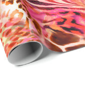 leopard-huidweefsel,abstract,animatie cadeaupapier (Rol Hoek)