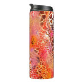 leopard-huidweefsel,abstract,animatie thermosbeker (Geroteerd rechts)