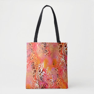 leopard-huidweefsel,abstract,animatie tote bag