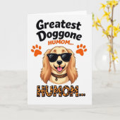 Leopard Humom Hond Kaart (Gele Bloem)
