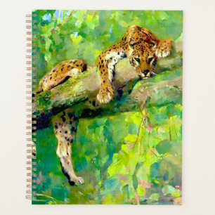 Leopard in een boom door Arthur Wardle Planner